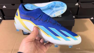 Adidas X Crazyfast.1 Messi FG Firm Ground Soccer Cleats - Blue/Jade/Gold/White