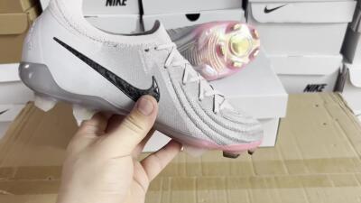 Nike Phantom Luna Elite NU FG Firm Ground Soccer Cleats - Grey/Black/Blue