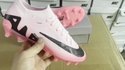 Nike Air Zoom Mercurial Vapor 15 Elite FG Artificial Grass Soccer Cleats - Pink/Black