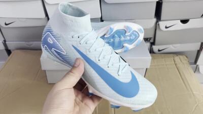 Nike Air Zoom Mercurial Superfly 10 Elite FG Firm Ground Soccer Cleats - Jade/White/Blue