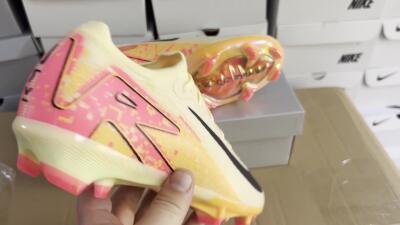 Nike Air Zoom Mercurial Vapor 16 Elite FG Firm Ground Soccer Cleats - Yellow/Black/Pink