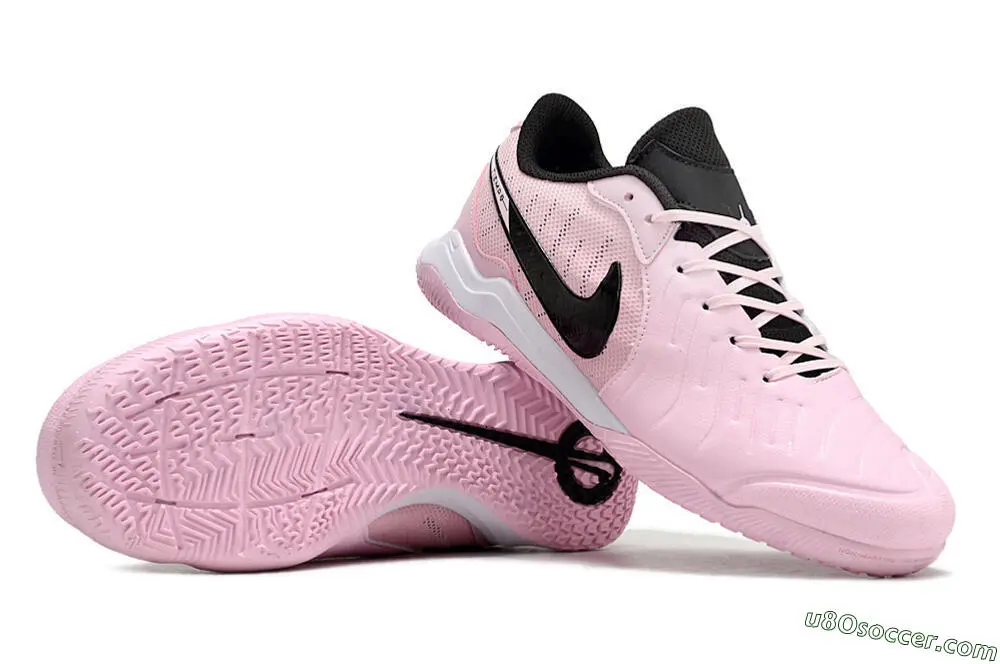 IC Indoor- Futsal-Fußballschuhe in Pink, Schwarz, Weiß