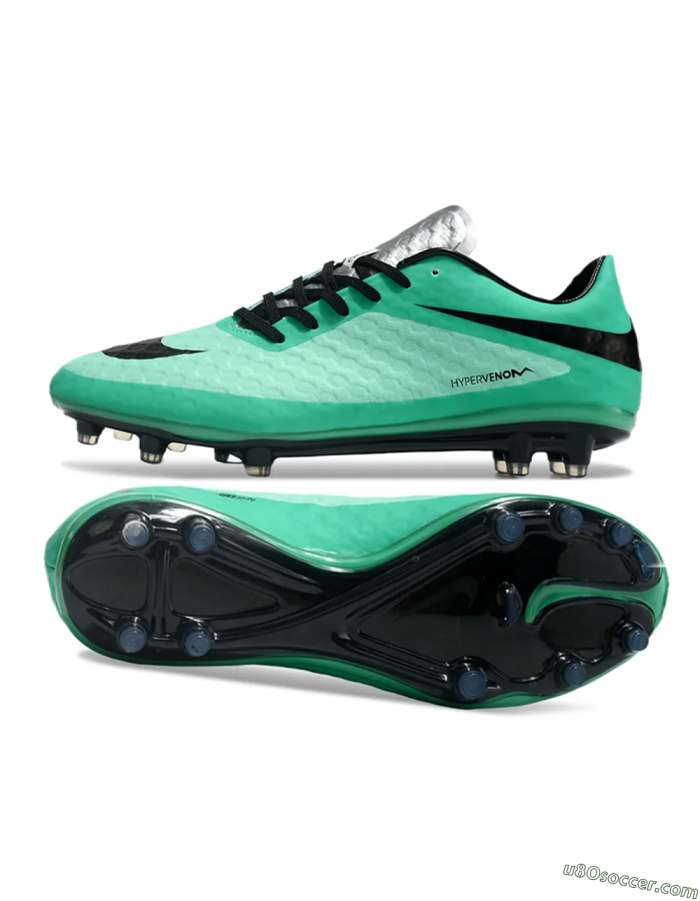 Botas de fútbol Nike Hypervenom Phantom FG Verde/Negro/Plata