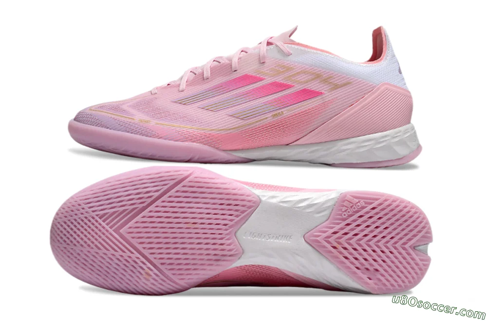 Zapatillas de fútbol sala y futsal Adidas F50 Pro IC Rosa/Dorado
