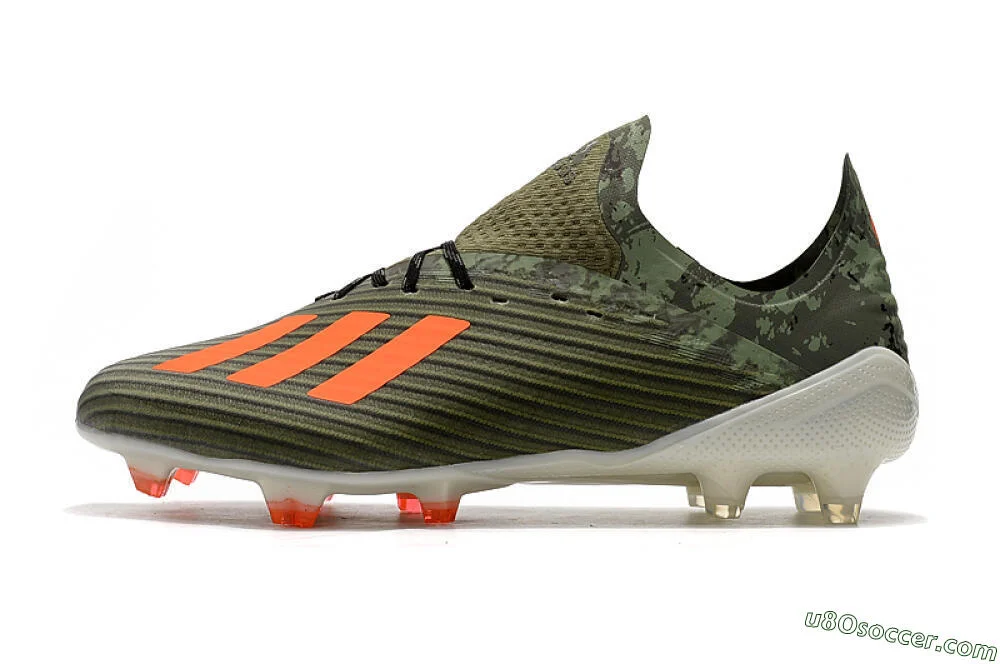 Adidas X 19.1 FG - Green/Orange/White Football Boots