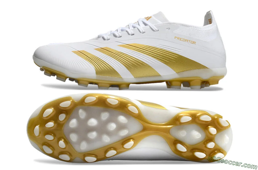 Adidas Predator Elite 24 MG - White/Gold | Soccer Cleats