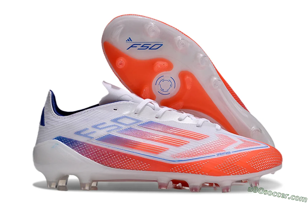 アディダス F50 エリート AG 人工芝サッカーシューズ - 赤/白/青