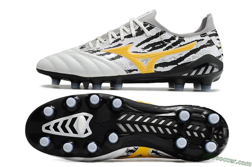 Mizuno モレリア サッカースパイク ホワイト/ブラック 差し替えれ