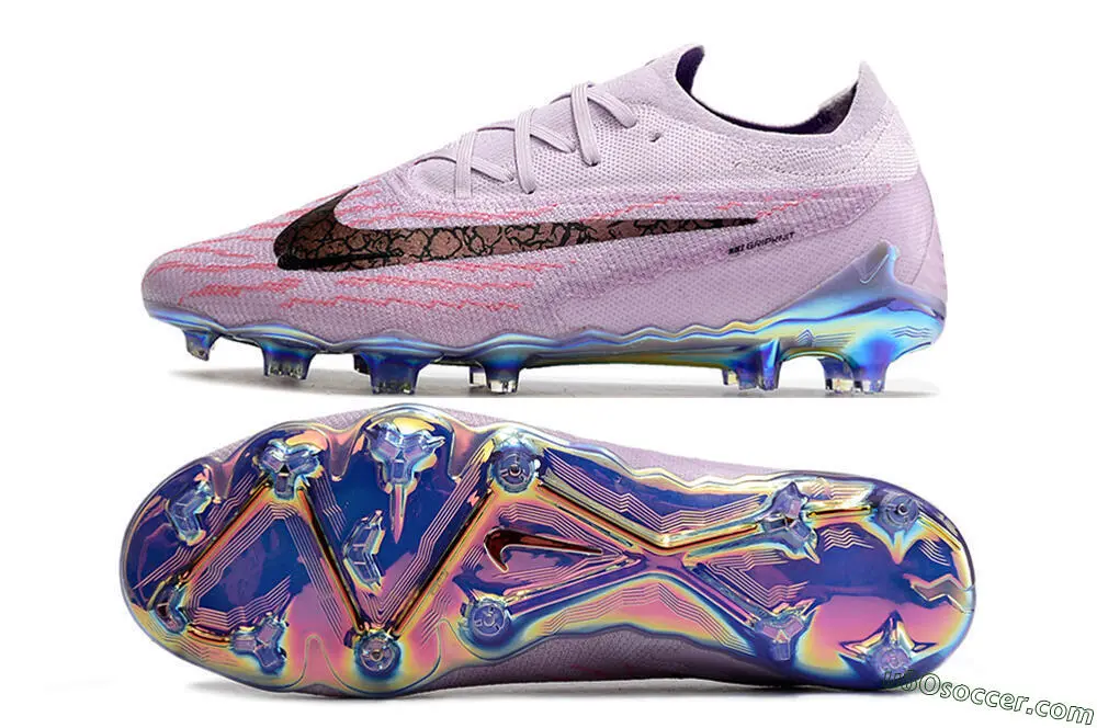 Nike サッカーシューズ 紫/ライム FG ファントム　26センチ ナイキ サッカースパイク ファントムGX 2 アカデミー HG サン