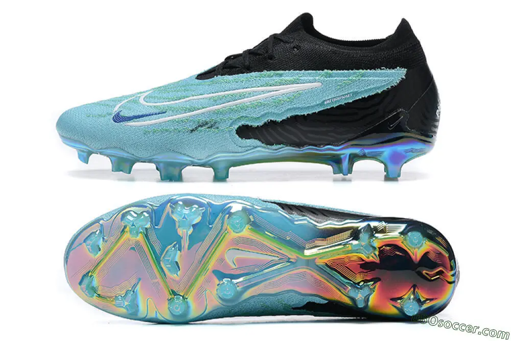 ブルー、ブラック＆ホワイトFGサッカークリート | エリート
