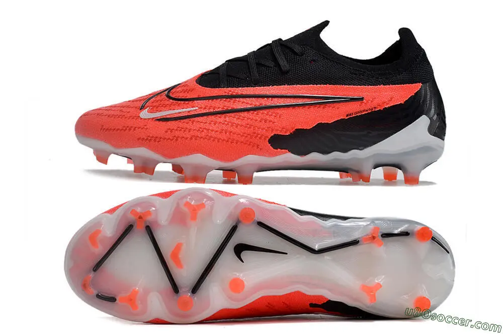 Nike Phantom サッカーシューズ スパイク レッド/ブラック　取替式 ハイパフォーマンスのFGサッカースパイク | レッド、ブラック