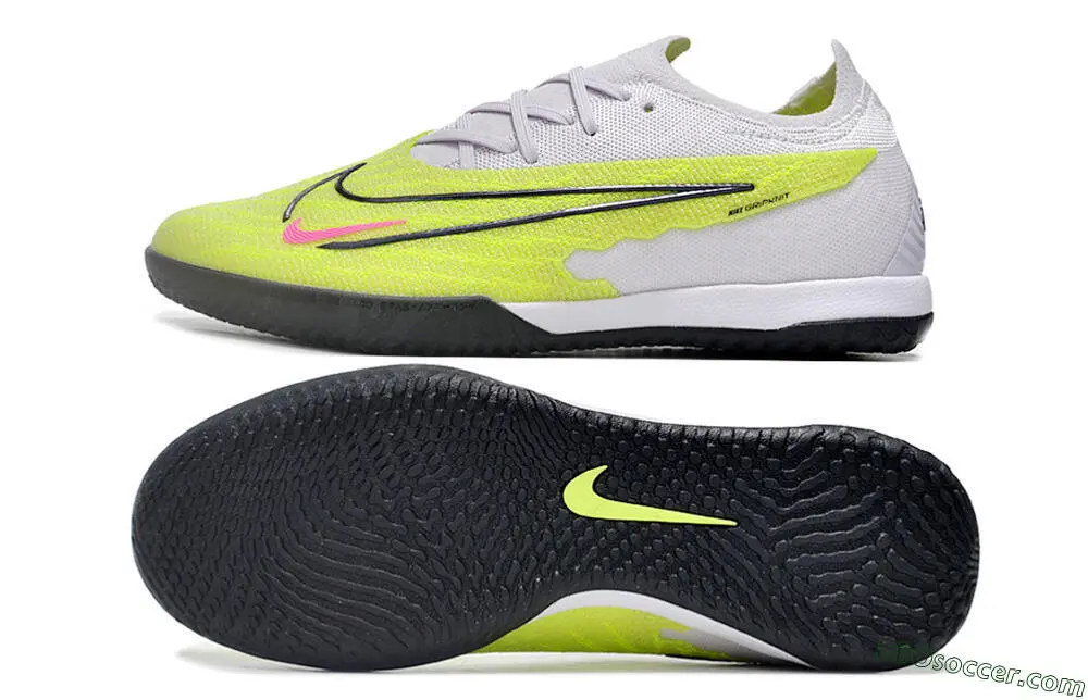 Nike サッカーシューズ ホワイト/イエロー/グレー（Nike