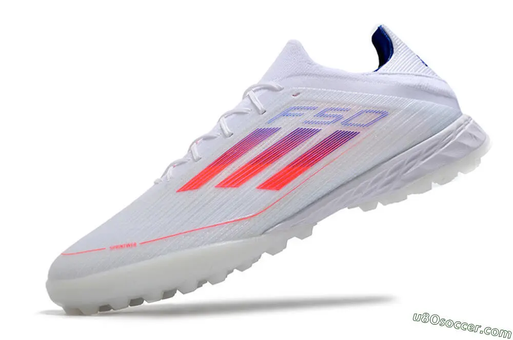 ホワイト、レッド、ブルーのハイパフォーマンスTF人工芝サッカー