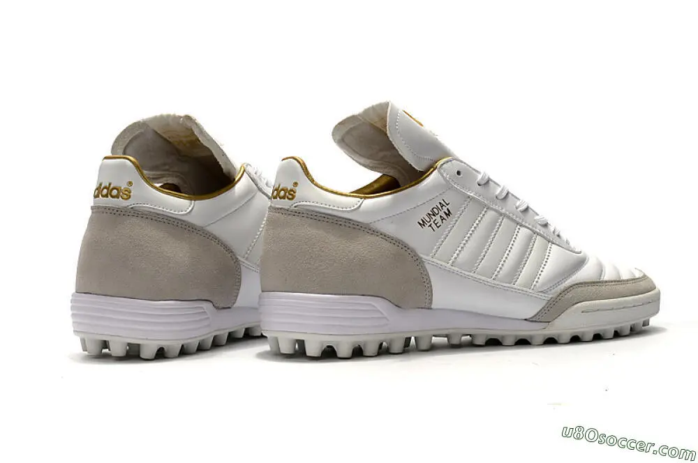 プレミアムなTF人工芝用サッカーシューズ | ホワイト、ゴールド