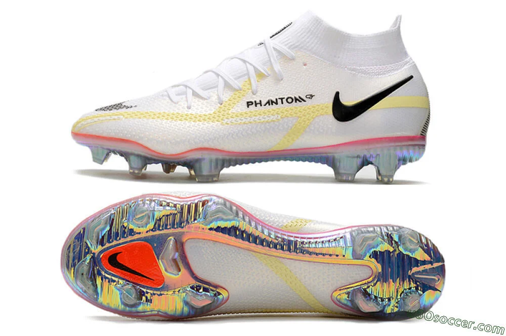 NIKE PHANTOM GT サッカーシューズ ホワイト/イエロー Nike Phantom GT2 Club FG MG Mens Sz 4 Womens Sz 6 Blue