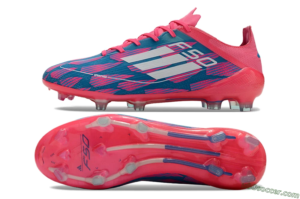 F50 エリート　サッカースパイク ホワイト/ピンク/イエロー　25センチ adidas アディダス F50 ELITE HG/AG ジャパン(ホワイト/レッド