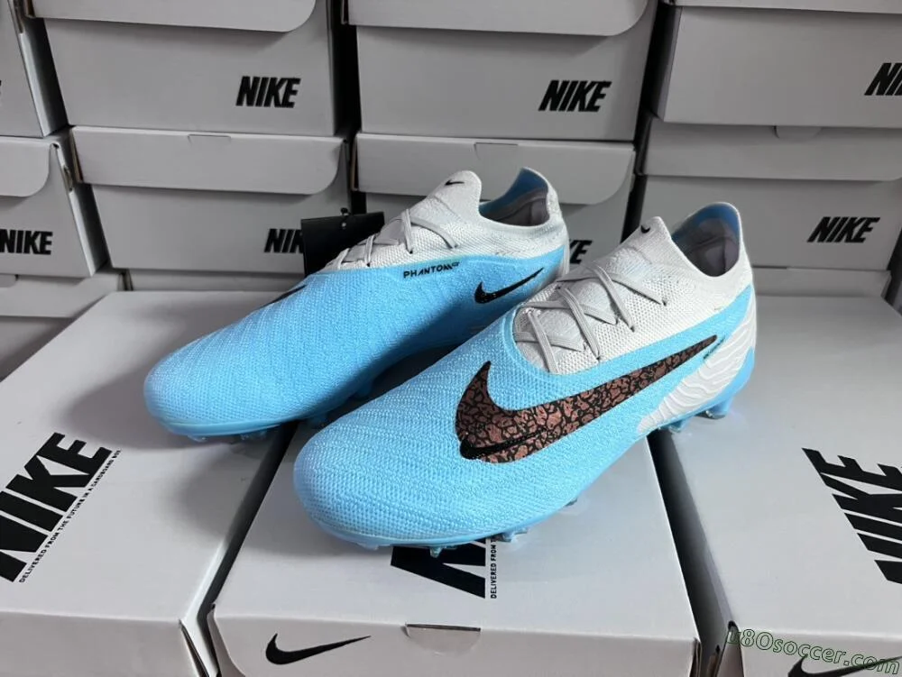 Premium FG Voetbalschoenen Nike Phantom GX Elite Blauw, Zwart
