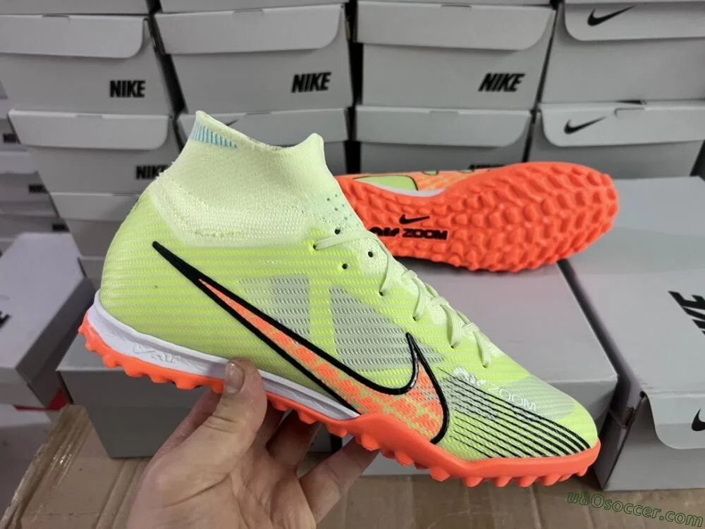 Gele, Oranje Zwarte TF Voetbalschoenen Elite Nike Air Zoom
