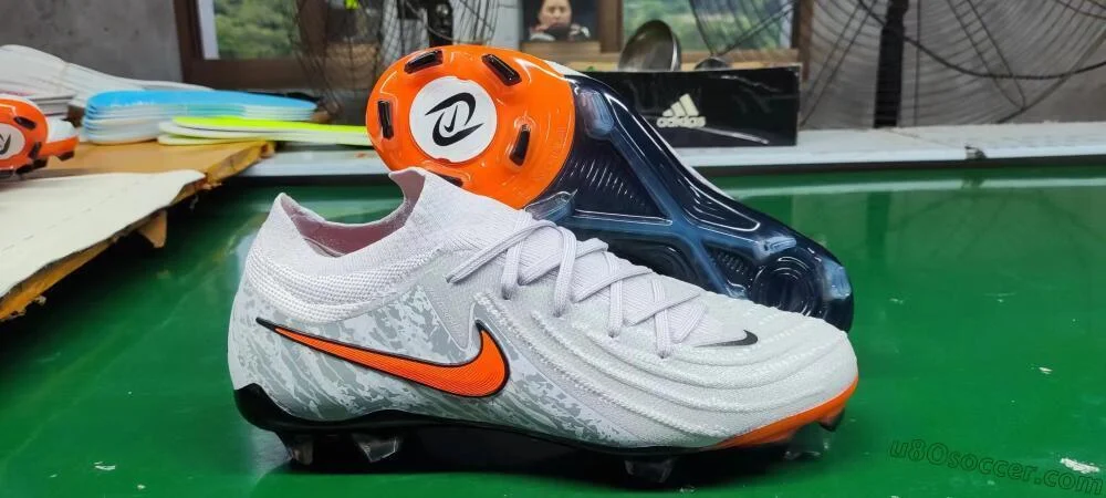 Grijze, oranje en zwarte FG Firm Ground voetbalschoenen Elite